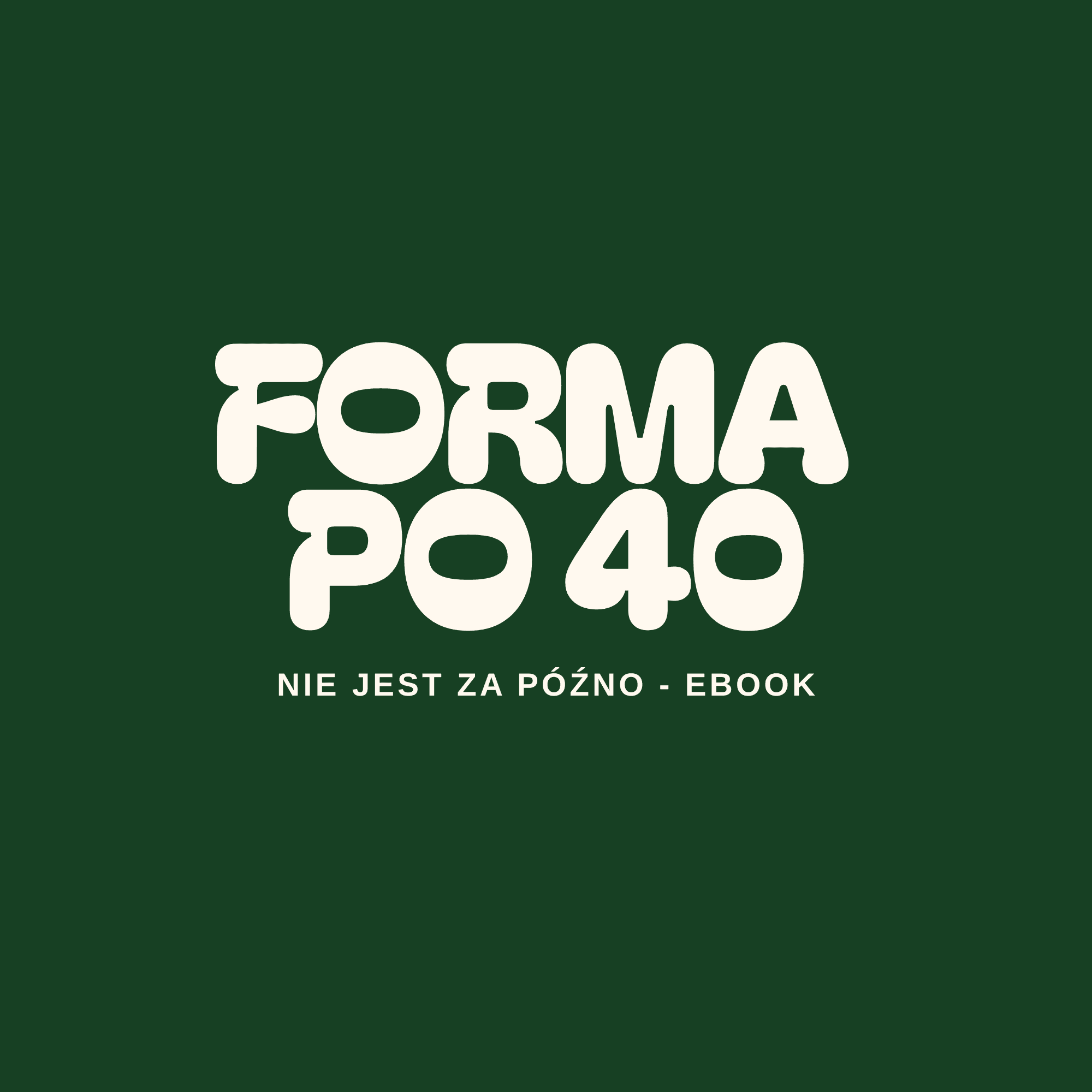 Logo NIE JEST ZA PÓŹNO — WRÓĆ DO FORMY